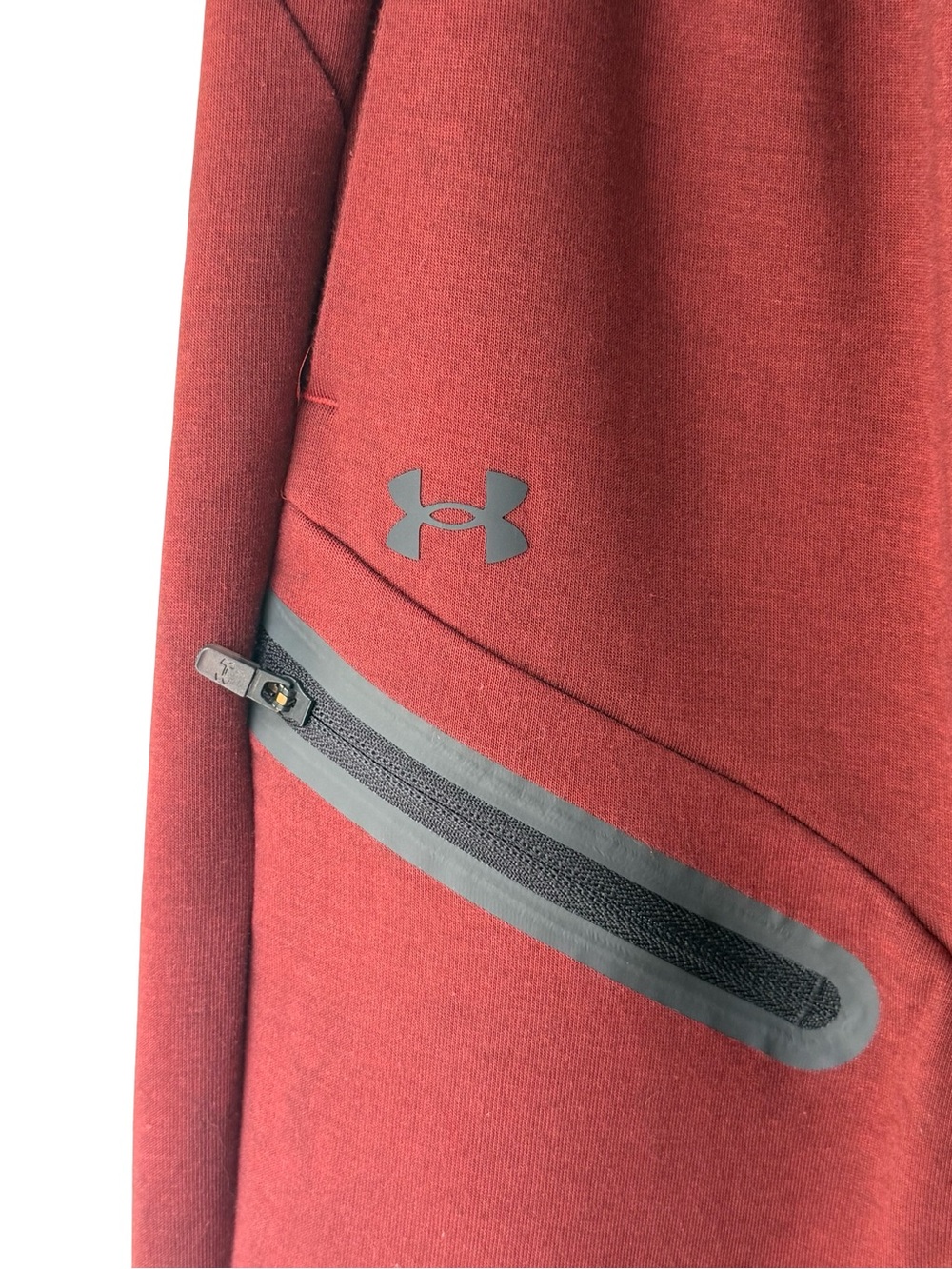Under Armour Maroon Performance Joggers with Zipper Pocket - Picture 3 of 4